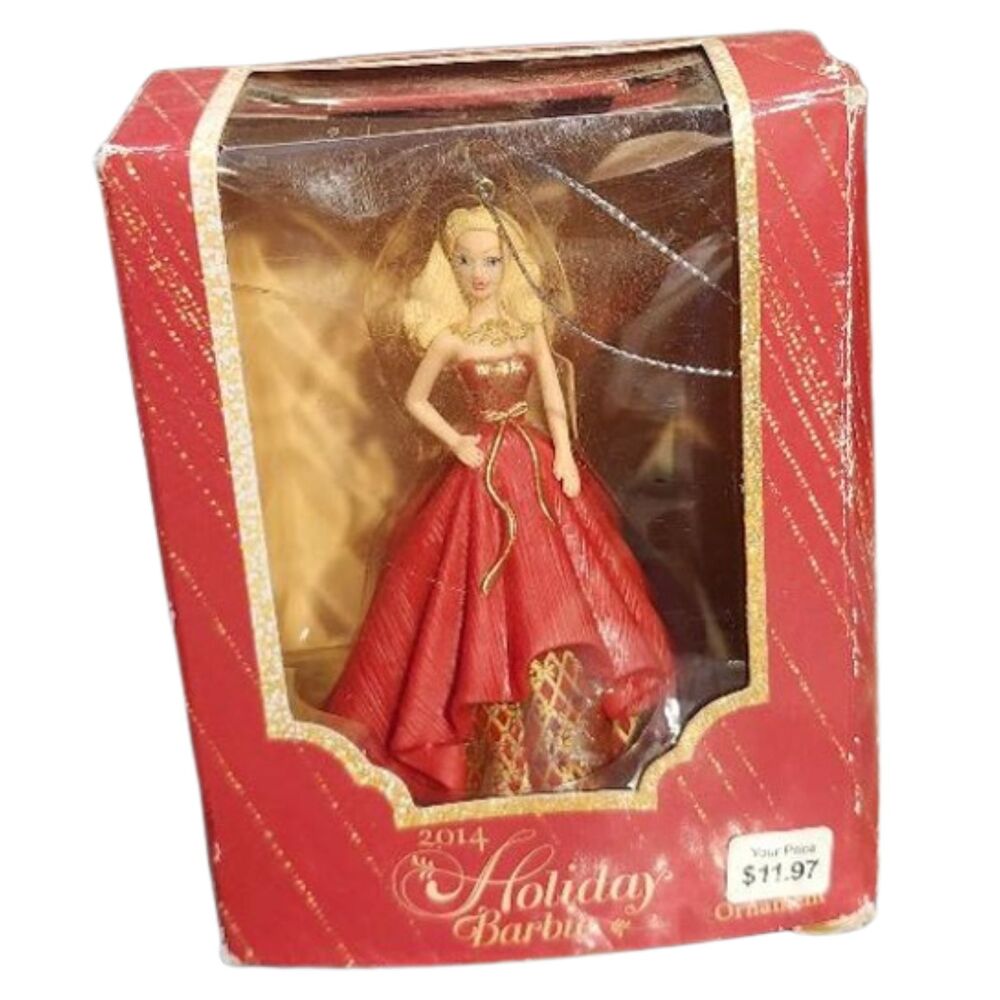 T2 NEW 2014 AMERICAN GREETINGS HOLIDAY BARBIE ORNAMENT HEIRLOOM COLLECTION